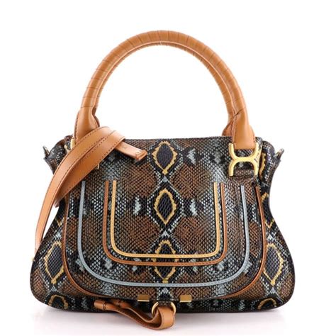 chloe marcie pyton print|Chloe Marcie Small Python.